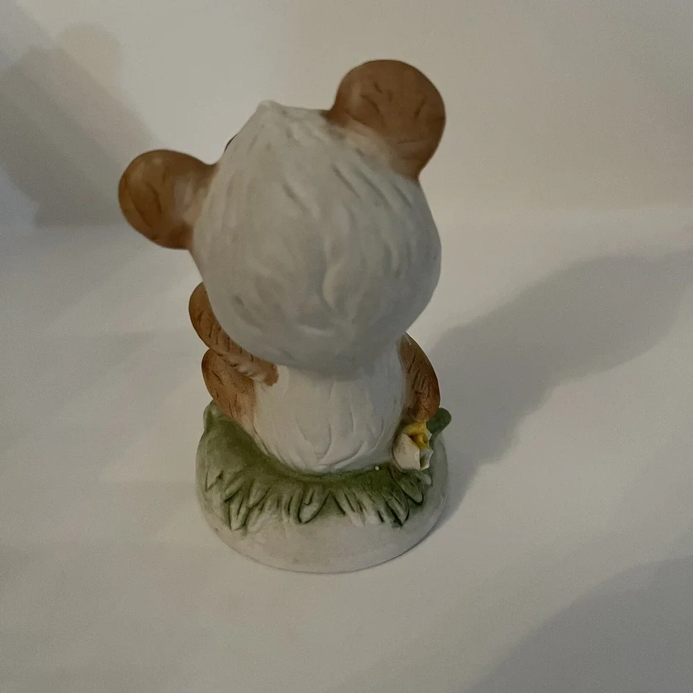 Vintage Set Of 3 Cat Bear Dog Figurines sculpture gift decor‎ anthropomorphic